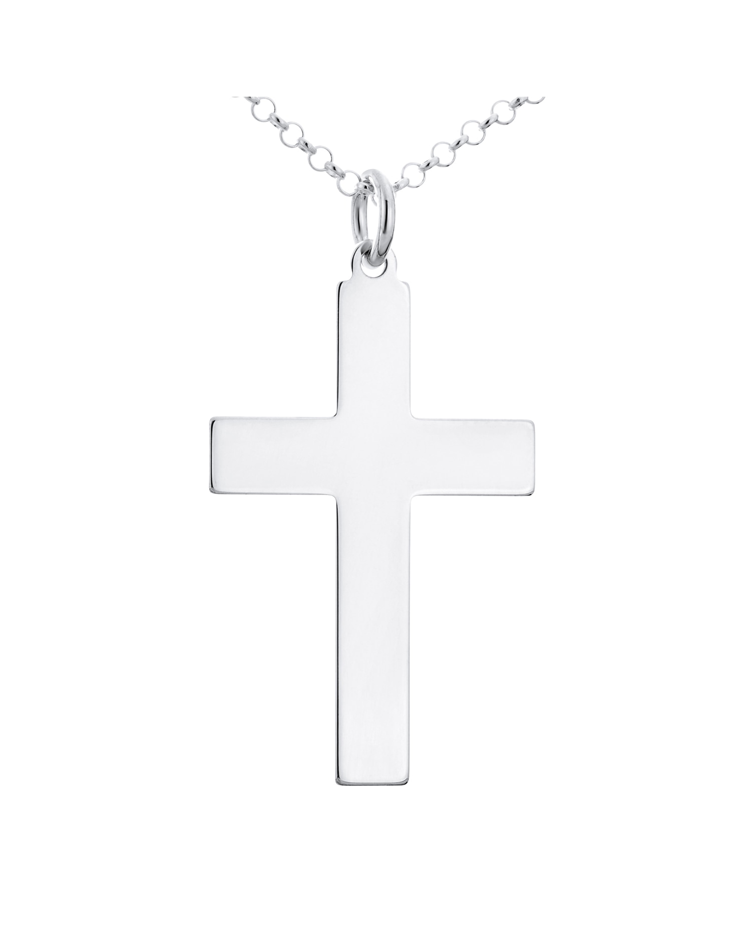 Sterling Silver Cross Pendant With Chain