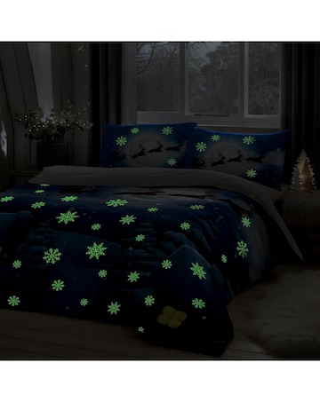 Bedlam Santa Glow In The Dark Duvet Cover Set