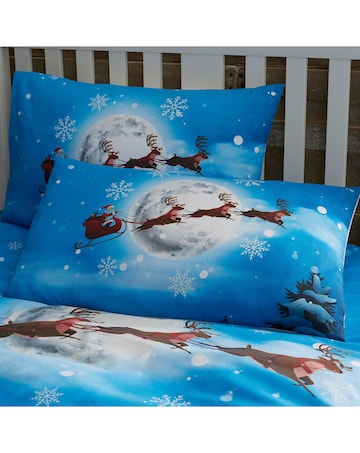 Bedlam Santa Glow In The Dark Duvet Cover Set