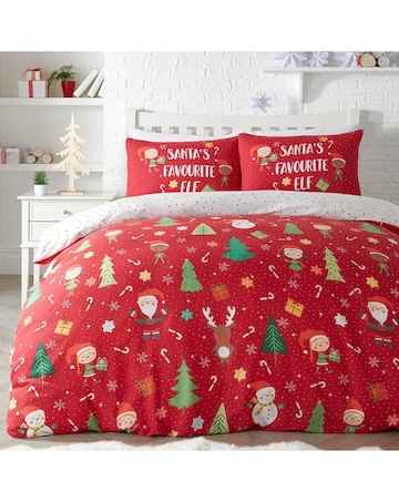 Bedlam Elf & Santa Duvet Cover Set