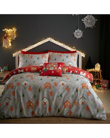 Bedlam Gingerbread House Duvet Cover Set