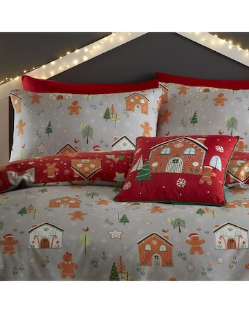 Bedlam Gingerbread House Duvet Cover Set