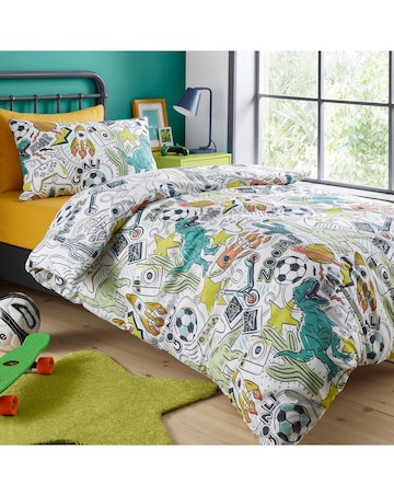 Bedlam Doodle Zoom Duvet Cover Set