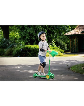 Xootz Dinosaur Bubble Go Scooter - Green
