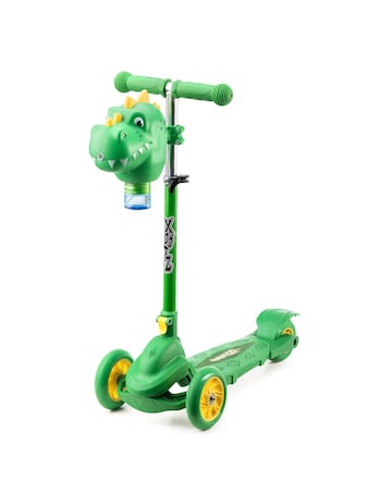 Xootz Dinosaur Bubble Go Scooter - Green