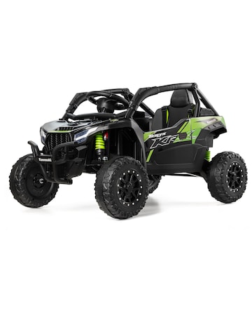 Xootz Kawasaki KRX 1000 12v Ride On-Black/Green