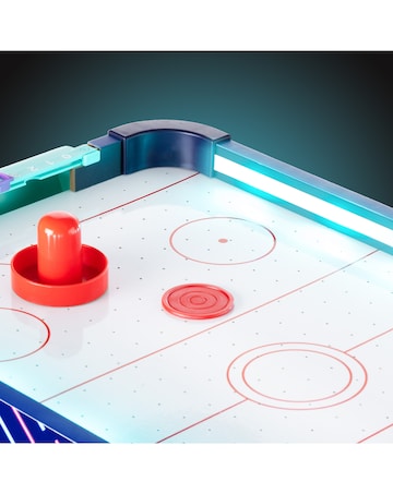 20" LED Air Hockey Games Table - Navy Blue