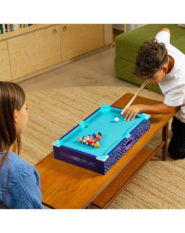 New In - 20 LED Pool Games Table - Navy Blue"