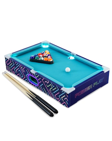 20" LED Pool Games Table - Navy Blue