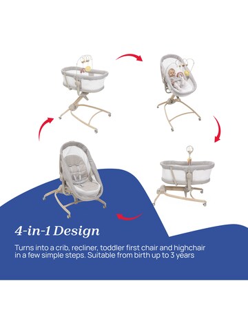 Chicco Baby Hug 4-in-1 Armonia Highchair Bundle