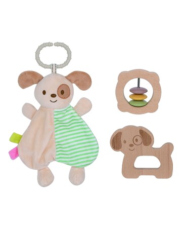 Wooden Baby Comfort Toy - Dog