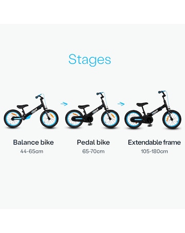 SmarTrike Xtend 14" Blue Black Bike