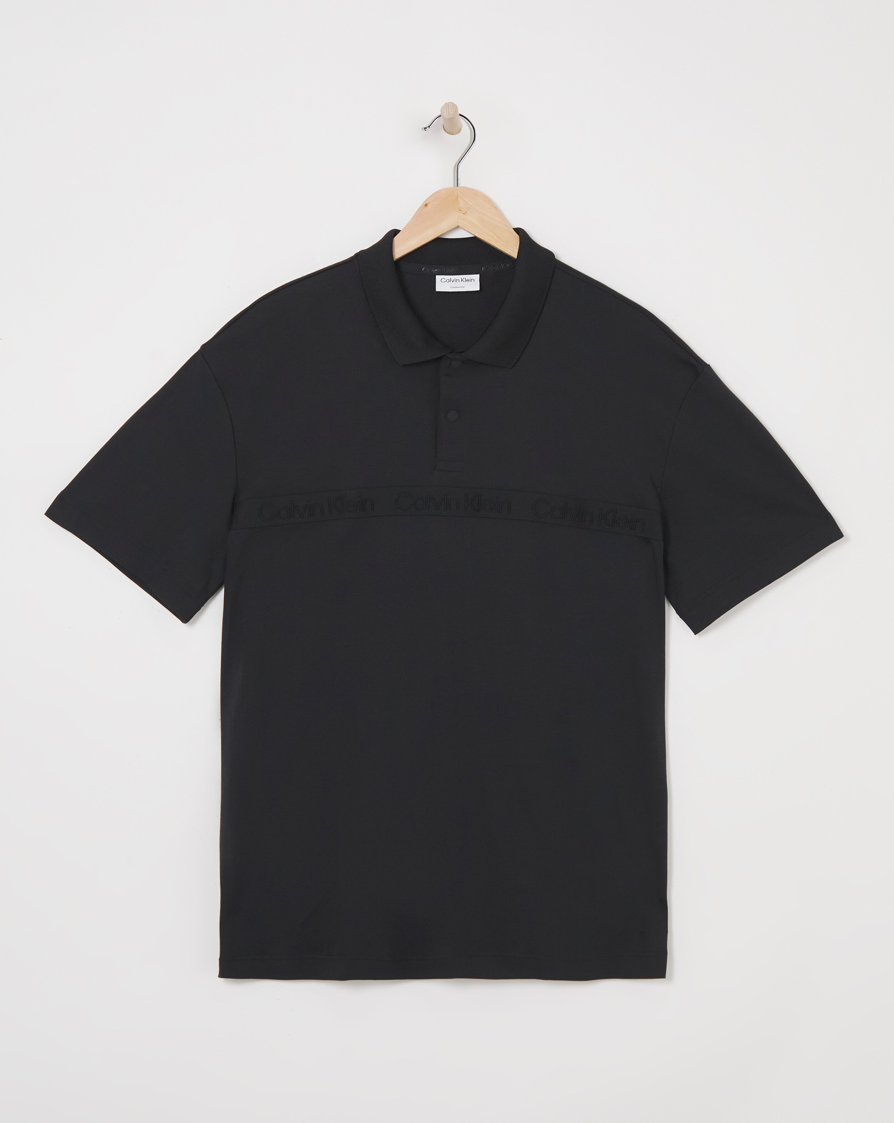 Calvin Klein Logo Taped Polo Shirt
