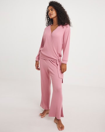 Wrap Around Soft Ribbed Lounge Set