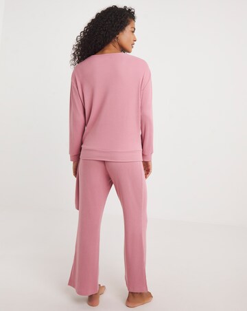 Wrap Around Soft Ribbed Lounge Set