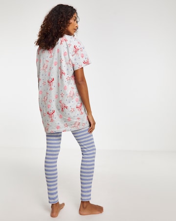 Pretty Secrets Value Lobster Print Pyjama Legging Set