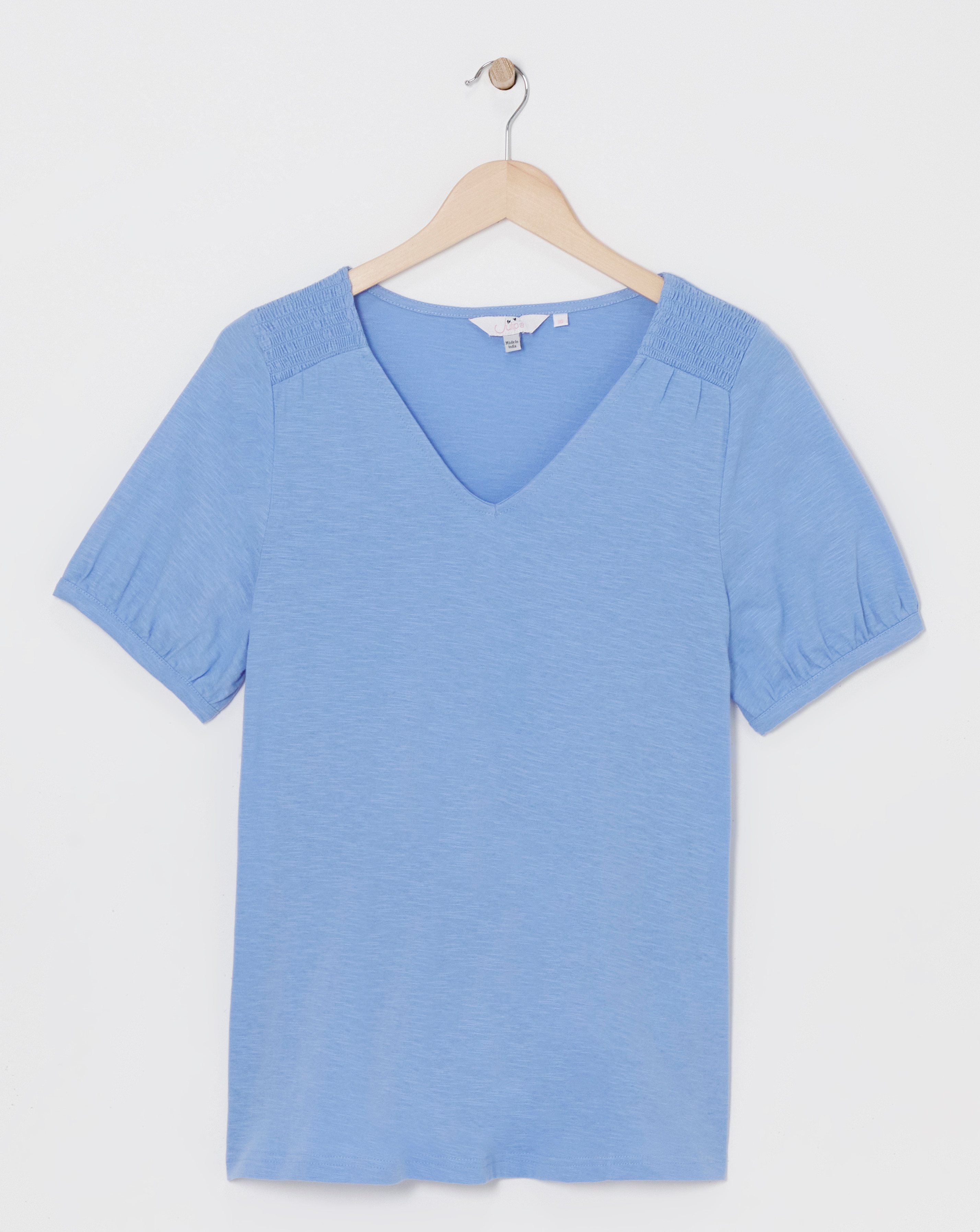 Julipa Shirred Shoulder T-Shirt