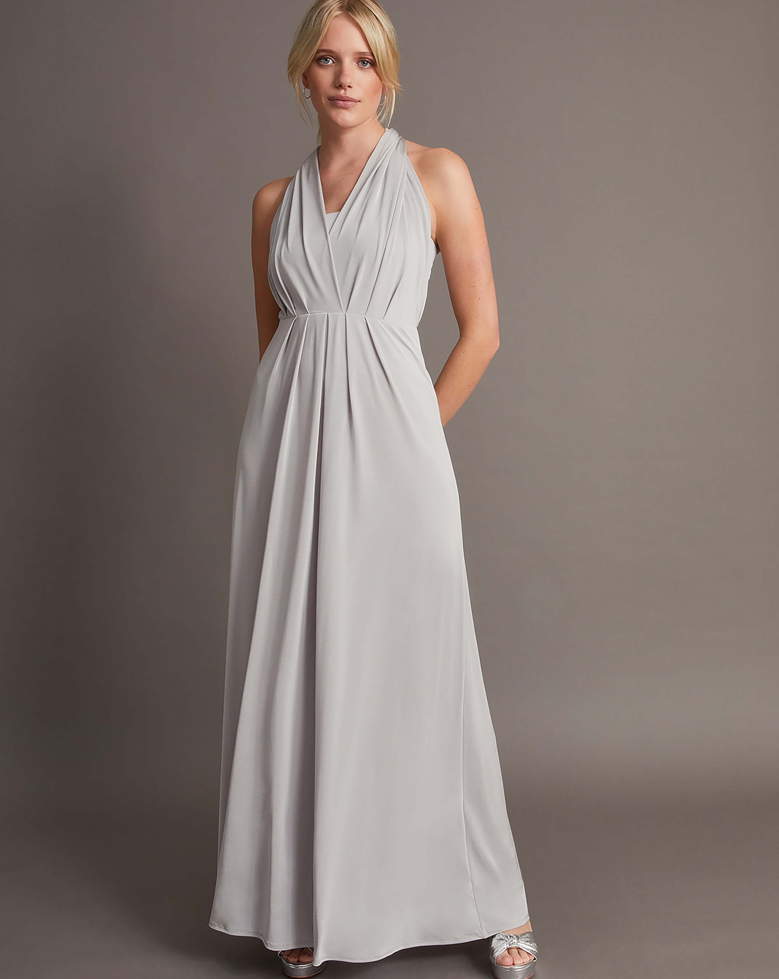 Monsoon Thea Twist Me Tie Maxi Dress