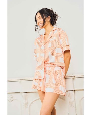 Jim Jam The Label Orange Short Pyjama Set