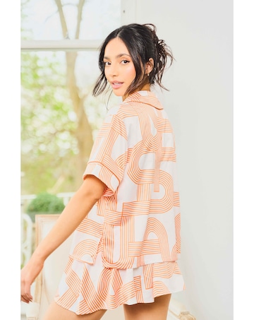 Jim Jam The Label Orange Short Pyjama Set