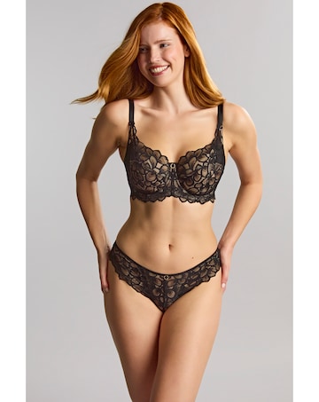 Panache Allure Full Cup Wired Bra Black/Latte