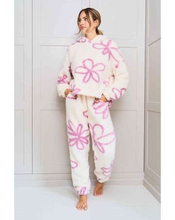 JimJamTheLabel Floral Fleece Twosie Set