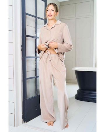 JimJamTheLabel Ribbed Revere Pyjama Set