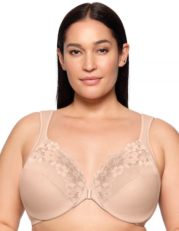Glamorise Plus Size Front-Close Cotton WonderWire 1241