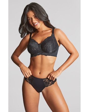 Panache Rocha Lace Full Cup Non Wired Bra Black