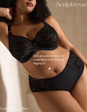 Sculptresse Sophia Black Wired Full Cup  Bra