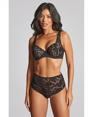 Panache Amour High Apex Balcony Wired Bra Black