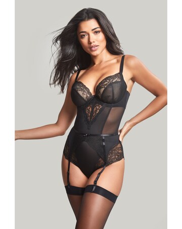 Panache Ana Black Lace Wired Plunge Body