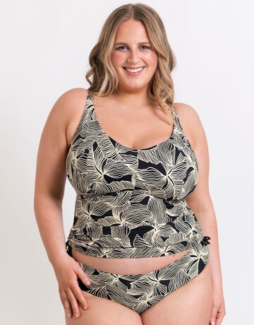 Curvy Kate Ripple Reef Non Wired Multiway Tankini Top Black Print