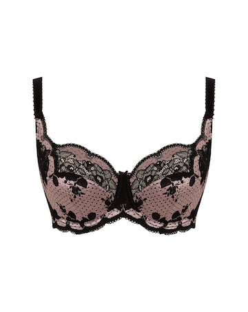 Panache Clara Full Cup Wired Bra Black/Pink