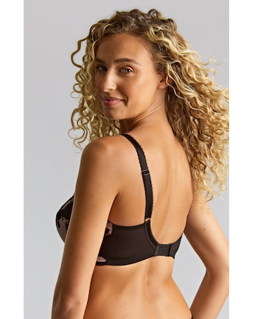 Panache Clara Full Cup Wired Bra Black/Pink