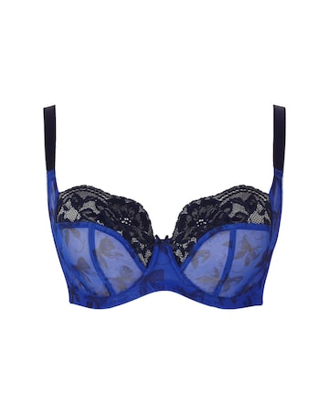 Panache Nina Balcony Wired Bra Blue Bows