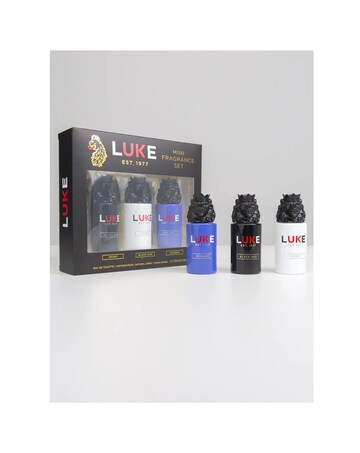 Luke 3 x 15ml perfume sprays with solid lion lids
