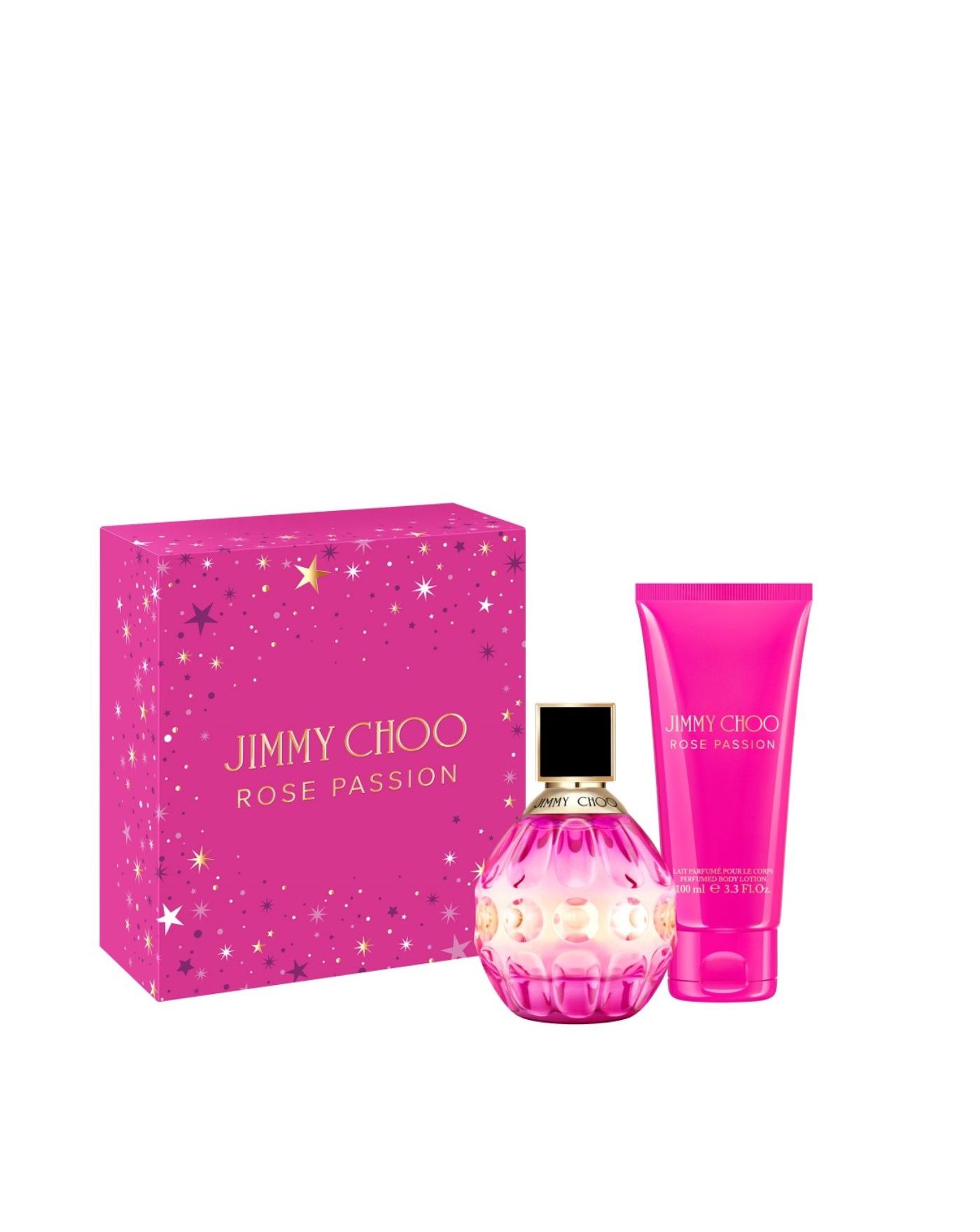 Jimmy Choo Rose Passion Giftset Eau de Parfum Spray 60ml & Body Lotion 100ml