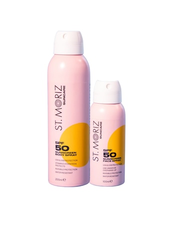 St Moriz Face & Body SPF 50 Spray Duo