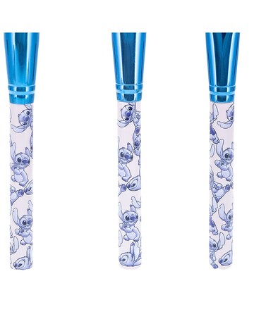 Disney Stitch Denim Cosmetic Bag & Makeup Brushes