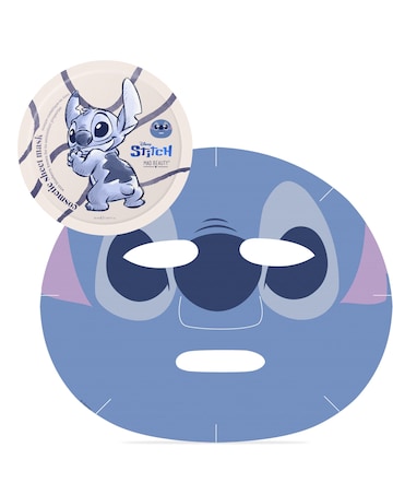 Disney Stitch Denim Sheet Mask, Lip Balm & Headband Set