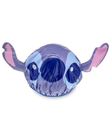 Disney Stitch Denim Hairbrush & Shower Cap