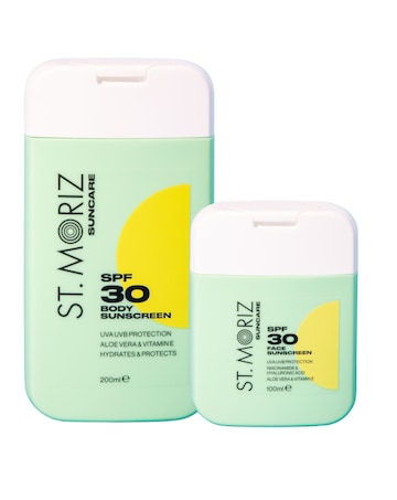 St Moriz SPF 30 Face & Body Lotion Duo