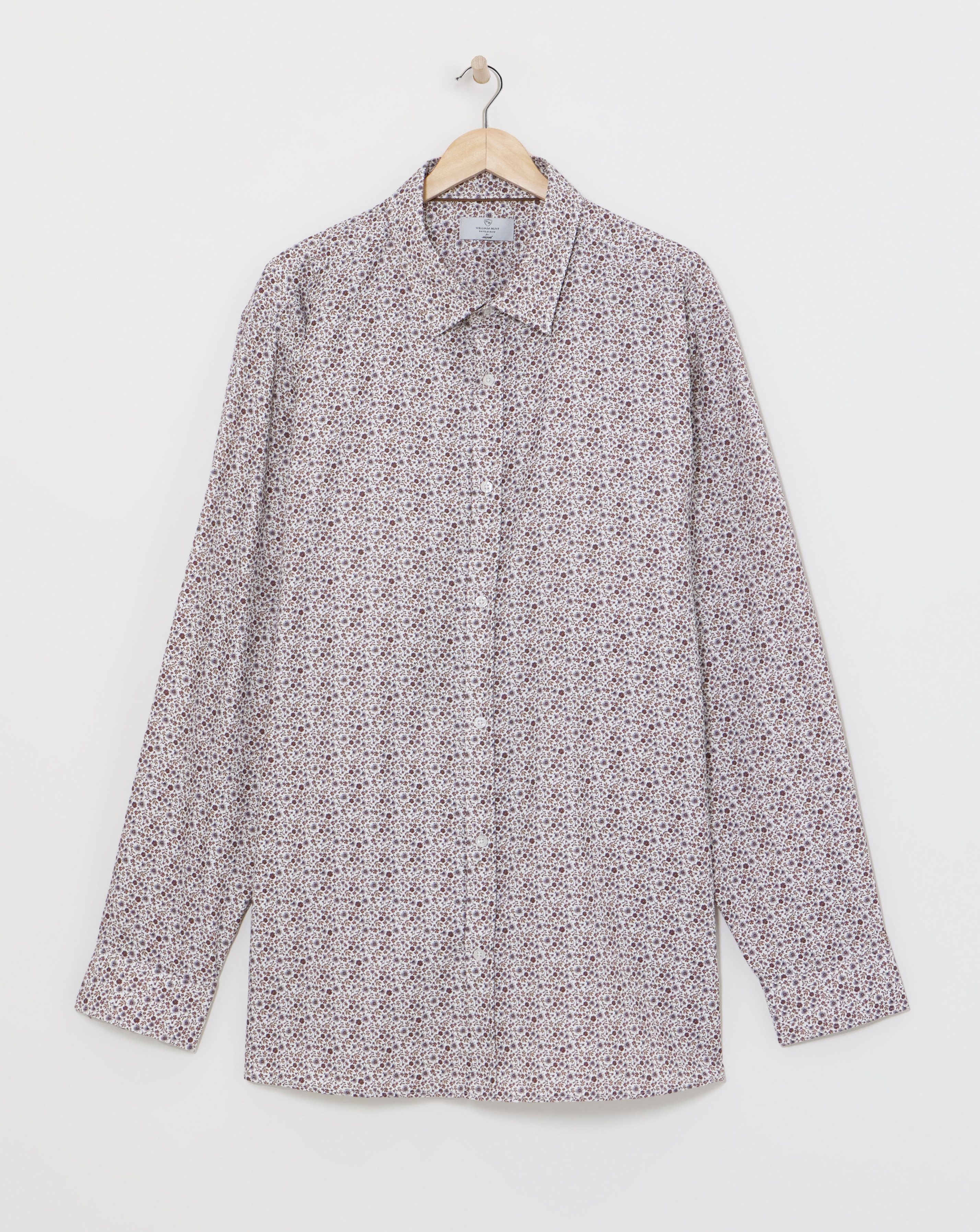 William Hunt Floral Print Jacquard Shirt