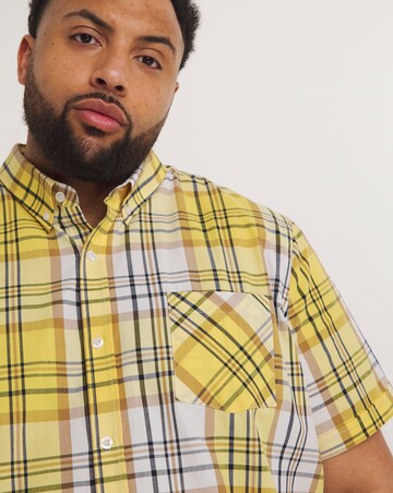 Short Sleeve Cotton Check Shirt