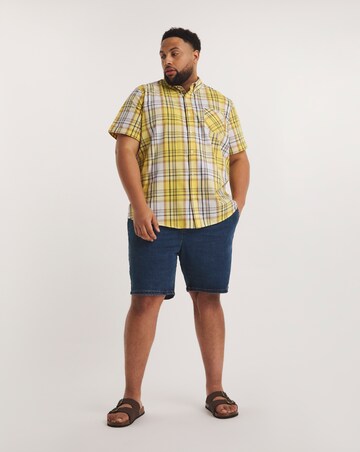 Short Sleeve Cotton Check Shirt