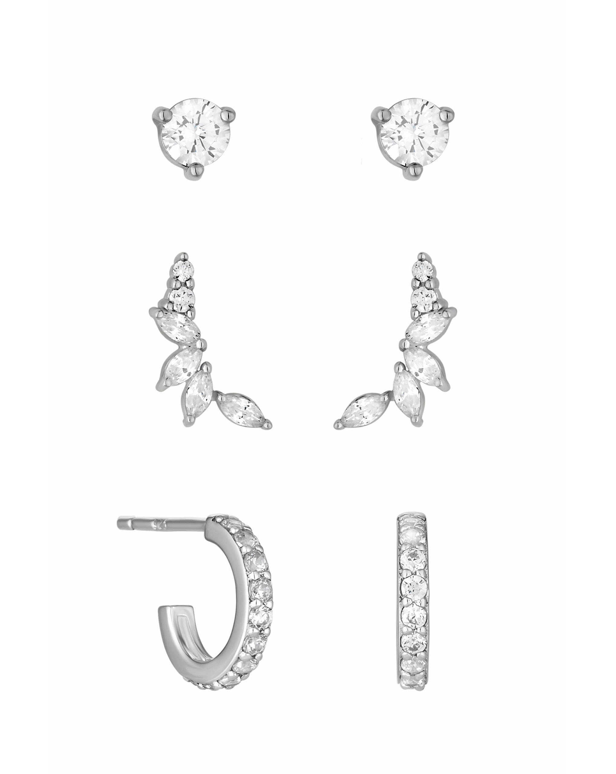 Simply Silver Climber Earrings