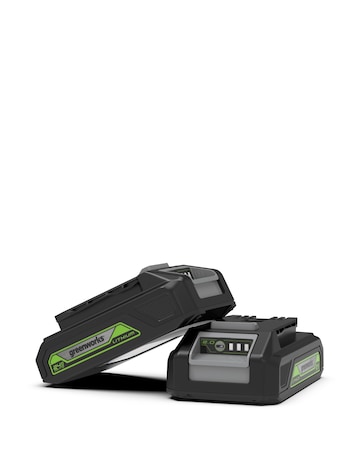 Greenworks 48V Cordless 36cm Lawnmower with 2 x 24v 2ah Batteries & Charger