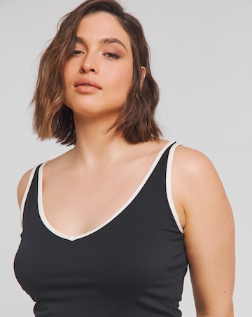 TALA DayFlex Built-In Support Plunge Neck Vest