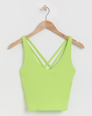 TALA SkinLuxe Built-in Support Strappy Back Cami Top- Lime